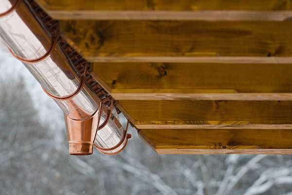 Copper Half Ground Gutters Copper Half Ground Gutters